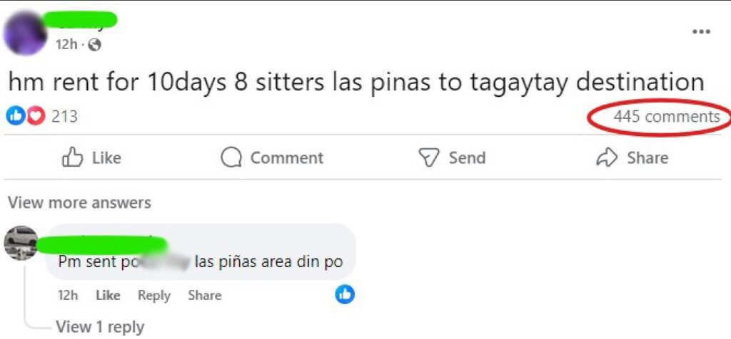 445 comments from service providers