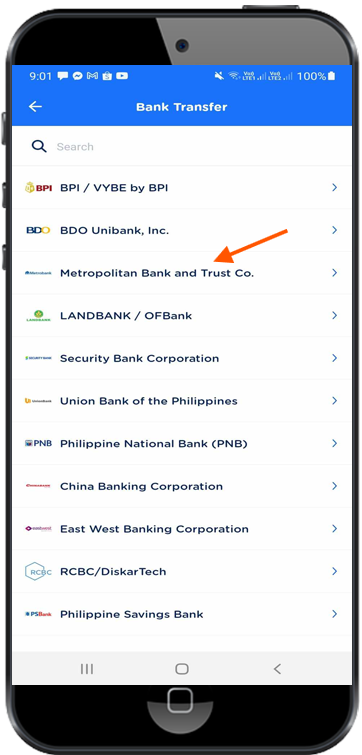 Choose Metrobank